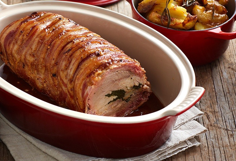 Свиная шея запеченная в духовке целым куском