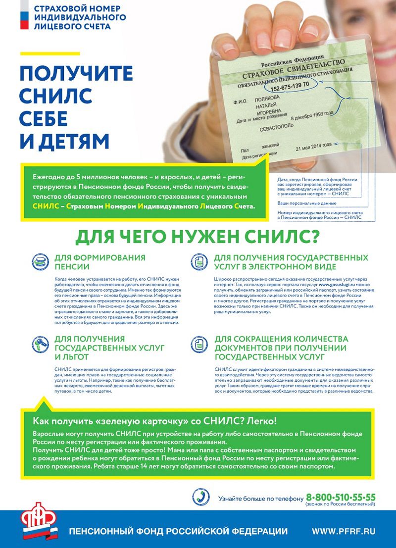 Для чего нужен СНИЛС - информация от ПФР